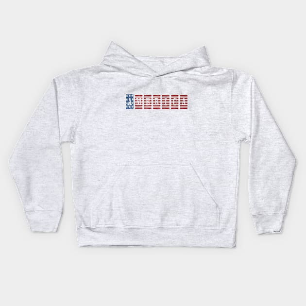 America Kids Hoodie by madmonkey